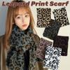 Korean Style Imitation Wool Scarf Lightweight Winter Shawl Fashion Leopard Print Scarf  Unisex