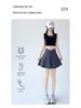 Women's Blue Yoga Tennis Skirt with Anti-Exposure Quick-Dry Shorts for Dance, Fitness, and Running 2026.