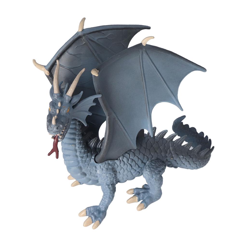 Dragon Model Figure Blue Plastic Vivid Cute Style Educational Dragon Figurines for Toys Decoration