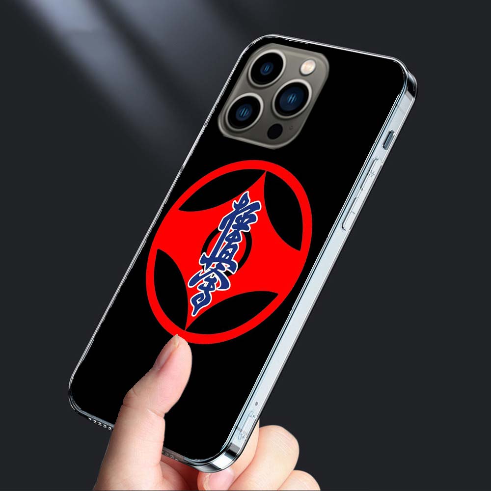 Oyama Kyokushin Karate Phone Case For Iphone 16E 15 Pro 14 Plus 17E 16 17 Pro Max Air 11 12 13 Mini Shockproof Capa Cute Cove