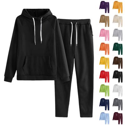 Children's ,color Loose Sweatshirt And Sweatpants Casual Sportswear Set