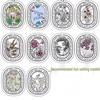10-Piece Car and Home Floral Fragrance Pendant - Creative Solid Air Freshener Slices