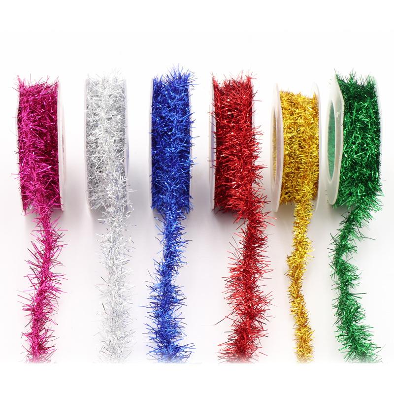 Christmas Decoration Metal Wire Color Strips DIY with Iron Wire Metal Wire Yarn Festival Supplies