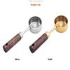 15Ml Wooden Coffee Scoop Stainless Steel Long Handle Measuring Spoon For Coffee Tablespoon Kitchen Tool Cafe Decoration