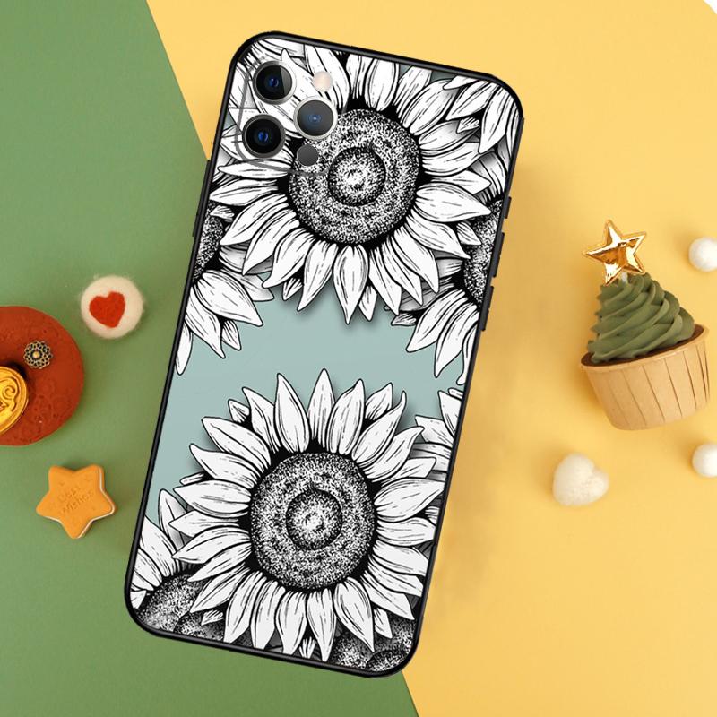 

Sunflower Phone Case For iPhone 17 17Air 16 16E 15 14 13 12 11 Pro Max 12 13 Mini Shockproof Cover iPhone 15