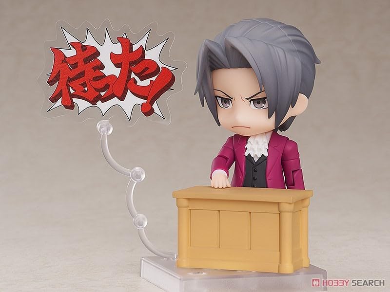 Nendoroid Ace Attorney Mitsurugi Reiji Plastic Painted Fully Articulated Figure Non-scale