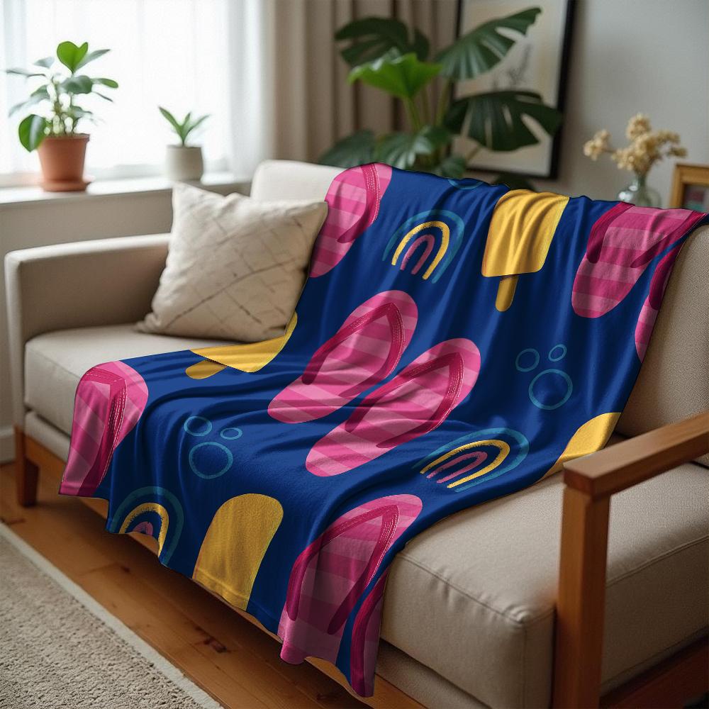 Bat Pumpkin Autumn Anime Cartoon Flannel Blanket Soft Warm Throw for Bedroom Sofa Car Kids Holiday Gift