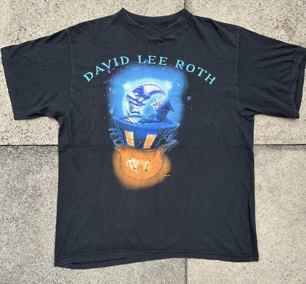 Vintage 1994 David Lee Roth The Entire World Tour Tshirt NZ091  Unisex T-Shirt L