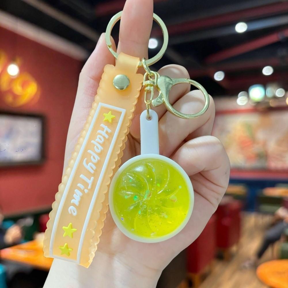 3D Flashing Baozi Key Ring LED Flashing Squeeze Toy Fidget Toy Steamed Bun Key Chain Car Keys