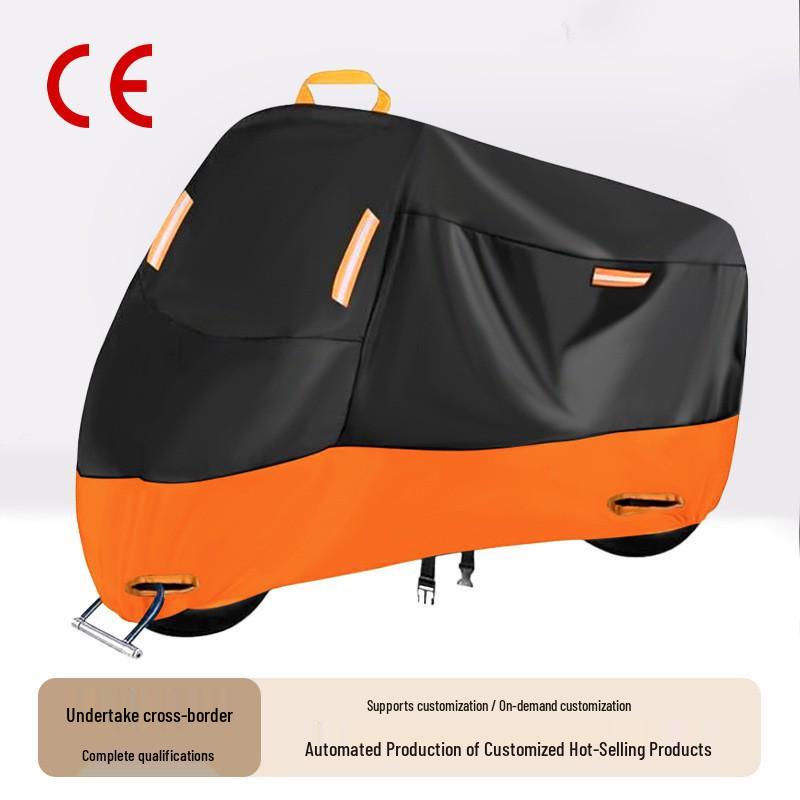 Waterproof 190T Oxford Cloth Motorcycle Cover with Sun and Dust Protection S