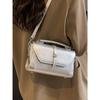 Fashion Sliver Damen Umhängetaschen PU Leder Klappendesign Tote Kleine quadratische Packung Trendy Vielseitige Lady Schultertasche