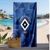 Asciugamano da Spiaggia con Stampa Calcio Hamburger SV, Asciugamano Grande Morbido ad Asciugatura Rapida per Spiaggia Campeggio Nuoto