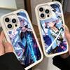 Coque de téléphone pour iPhone 17 Air 16E 15 16 Pro Max Genshin Impact Kamisato Ayaka Coque 14 Plus 13 12 Mini Coque Souple Silicone Fundas
