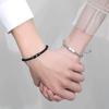 Unique Bamboo Patterned Couple Bracelets Braided Wrist Rope Accessory for Lovers Seeking Meaningful Accessories