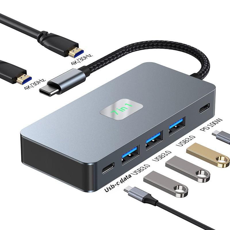 

Концентратор USB-C MST 12-в-1 Dual HD для ноутбуков: Многоэкранный дисплей и док-станция расширения