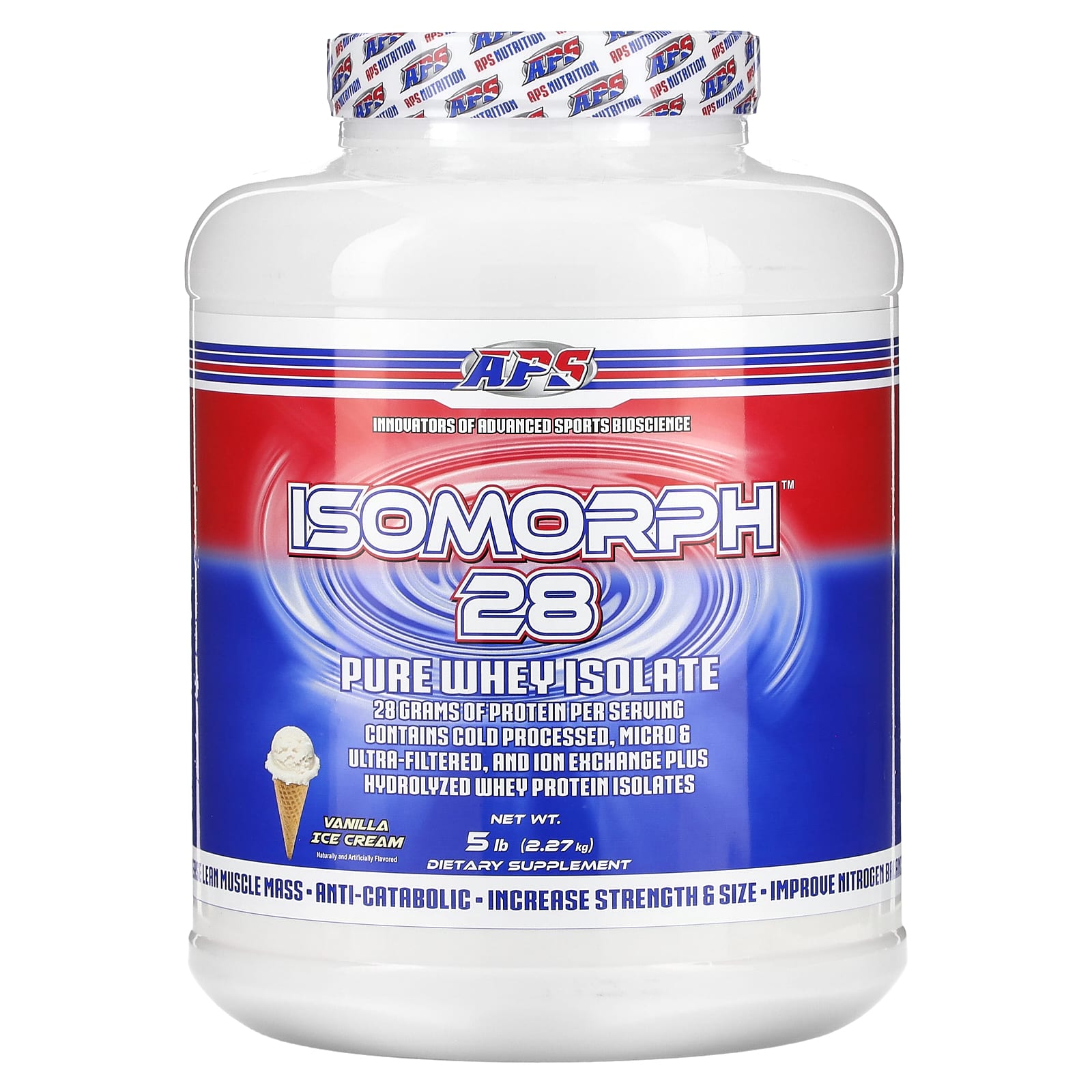 

Isomorph 28, Pure Whey Isolate, Vanilla Ice Cream, 2.27Kg(5Lb)