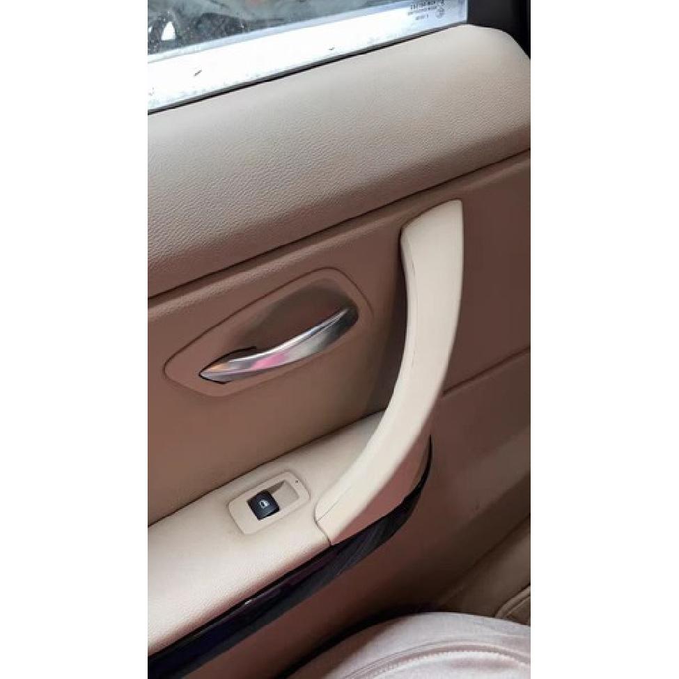 Rear Left Side Inner+Outer Door Panel Handle Pull Trim Cover for BMW E90 328i
