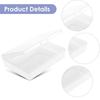 Prasacco 3 Pieces Clear Playing Card Boxes, Plastic Storage Box Holder, Card Deck Case, Empty Playing Cards Storage Organizer for Bank Cards, Business