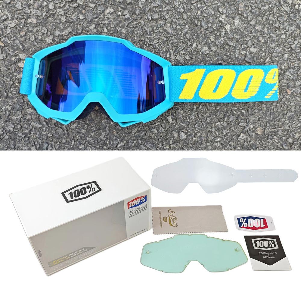 100%Off-road goggles set, 100% motorcycle glasses, downhill skiing motorcycle helmet goggles