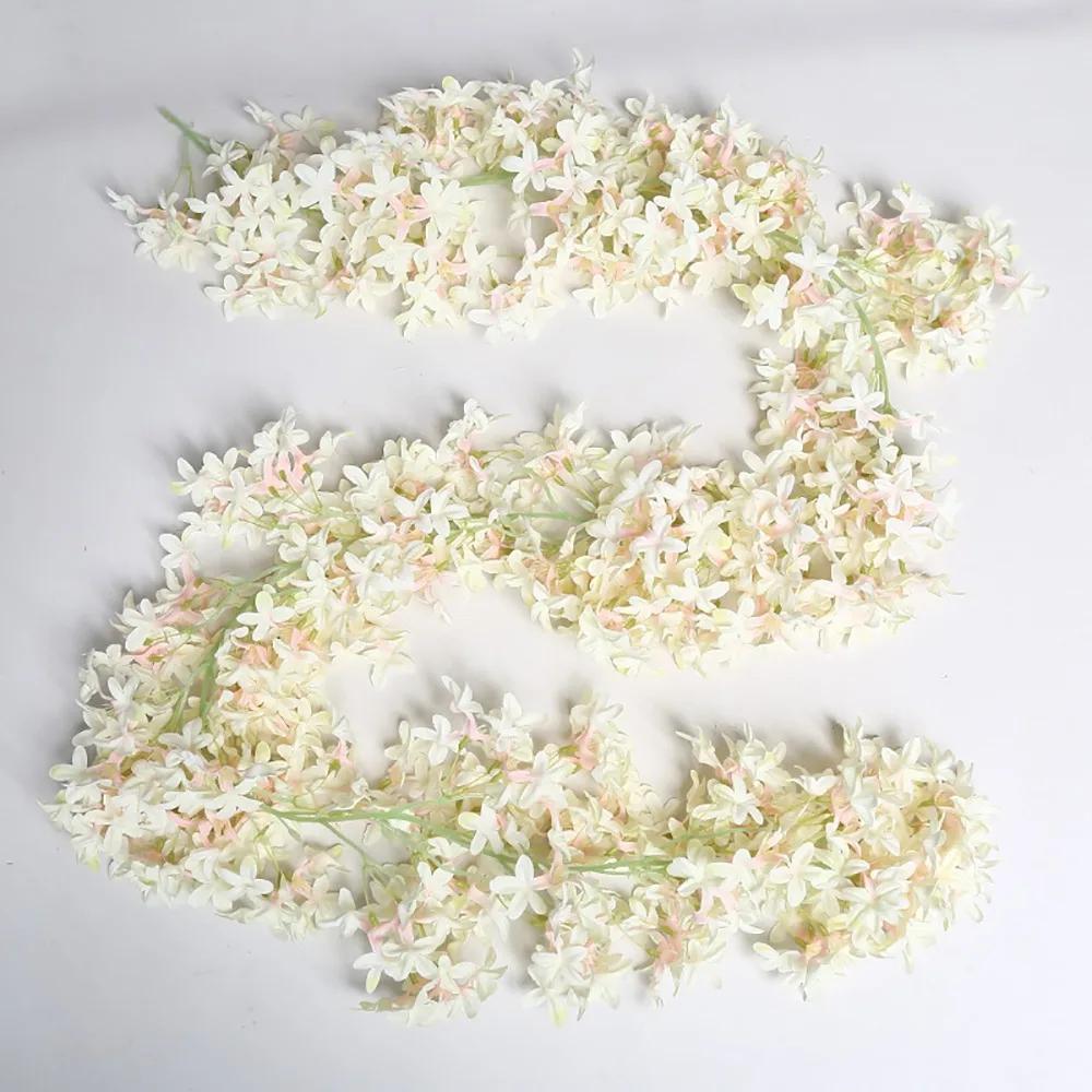 Multicolor Lilac Artificial Flower Flower Wreath DIY Simulation Flower Vine Photo Props Ornament Faux Flower Party Supplies