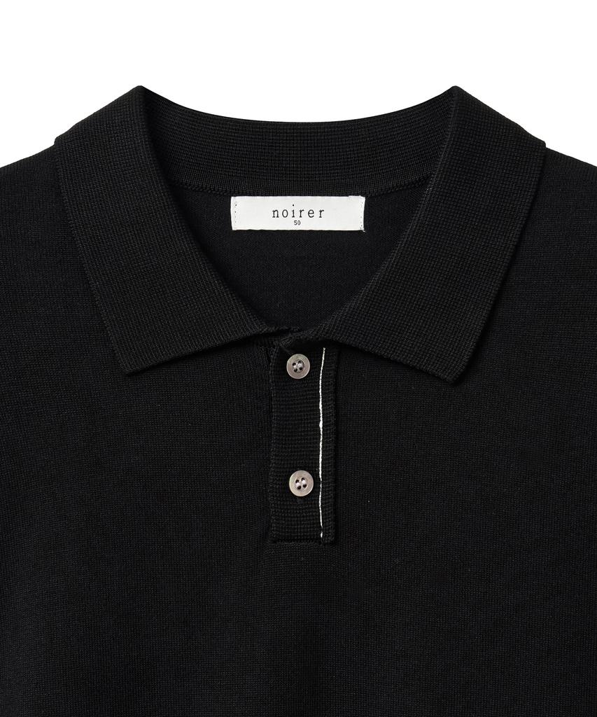 NOIRER Low Cut Polo Knit (Black)