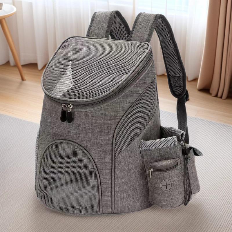 Portable Double Shoulder Pet Backpack Carrier for Dogs and Cats