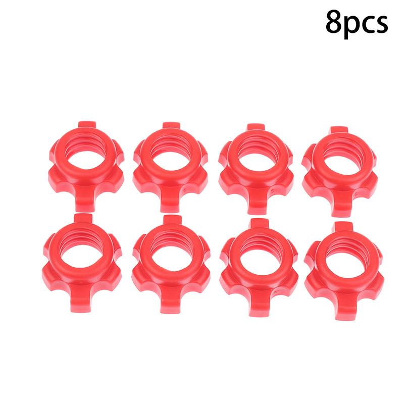 8/16Pcs Barbell Dumbbell Hexagonal Nut Fixing Accessories Home Gym Fitness Equipment Rod Screw Screw Collar Clamp