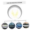 Healifty 2pcs Car Grass Sticker Bottle Sticker Honeycomb Stencil Car Window Decal Toy