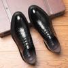 Men's Leather Shoes Black Soft Leather Soft Bottom Spring And Autumn Best Man Men's Business Formal Wear plus size 38-45