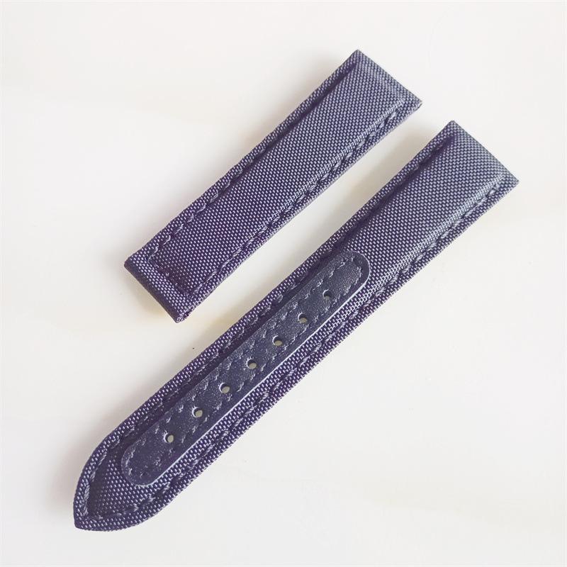 Nylon Canvas New Seahorse 300 Kuskinnsstropp Omega Super AT150 Foldespenne 20 22mm stropp