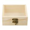 Charming Wooden Hinged Box for Personalized Crafts and Keepsakes