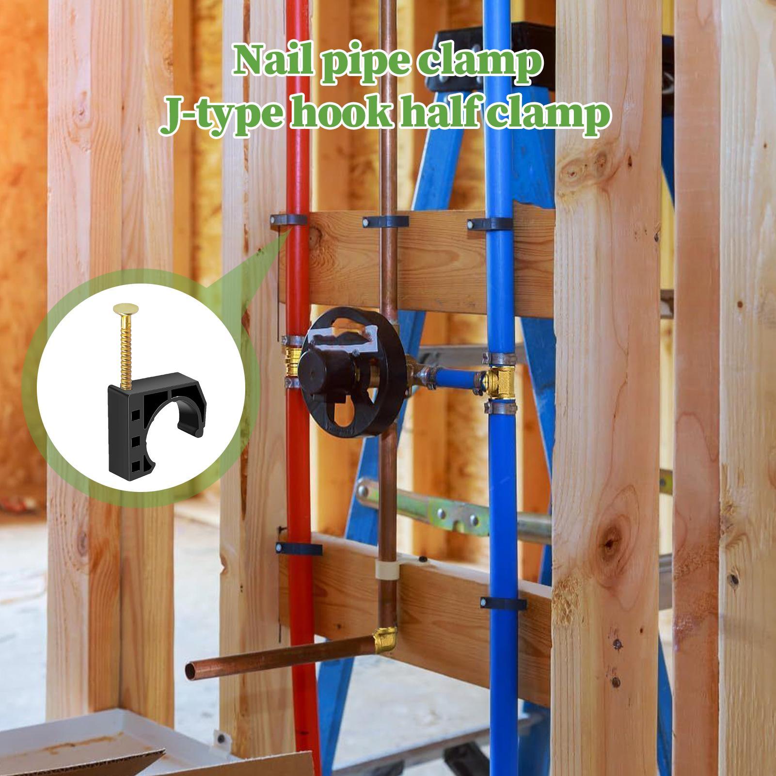 

1/2 Inch Pipe Clamp 50 Pieces Tube Clamp With Nail Sports Outdoors Organization For Farm Garden Mounting Pool Vent Backyard China Mainland