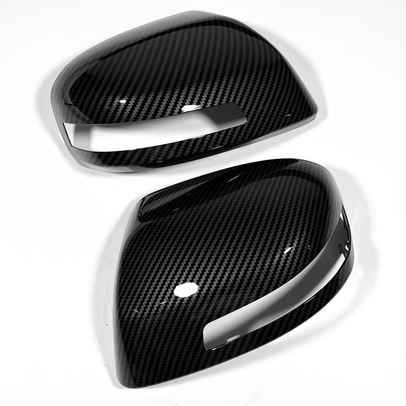 For Honda CIVIC 2012-2015 Black Carbon Fiber Rearview Mirror Cover Replacement Buckle 2013 2014