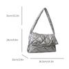 Women Puffy Tote Handbag Large Capacity Quilted Shoulder Bag Space Padded Commute Crossbody Bags Travel Puffer Top-Handle Bags