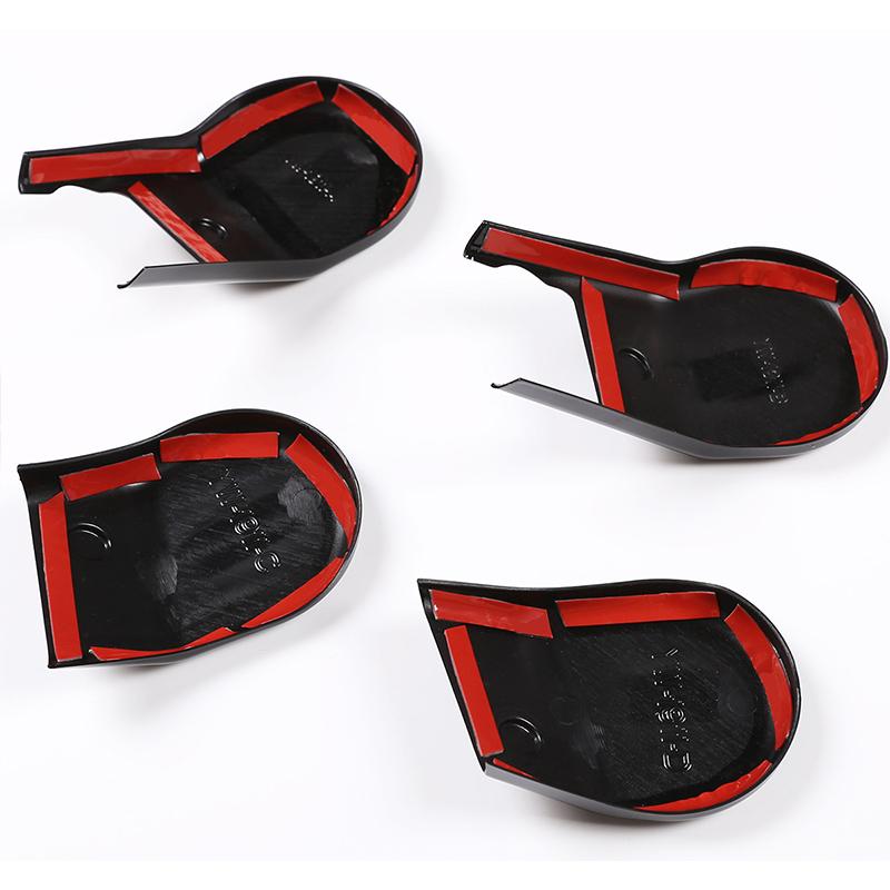 ABS Glossy Black Car Seat Foot Screw Protection Cap Decoration Cover Trim Fit For Toyota Hilux 2015-2022 Interior Accessories
