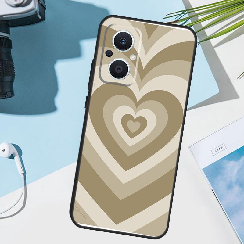 

Purple Brown Pink Blue Heart Cover For OPPO Reno 11 12 13 14 Pro 11F 12F 13F 14F 7 8 Lite OPPO Find X5 X6 X8 X9 Pro Case OPPO Reno8 T 4G