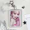 INS Style Video Call Background Po Card Sleeve K-Pop Idol Pocard Holder Protect Case Trendy Girl Card Case with Keychain
