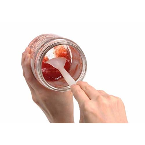 Tiger Crown White Spoon, 27 x 15 x 175mm, Small Silicone Spoon, Heat-Resistant up to 200C, One-Piece Molding, Made in Japan, 2251