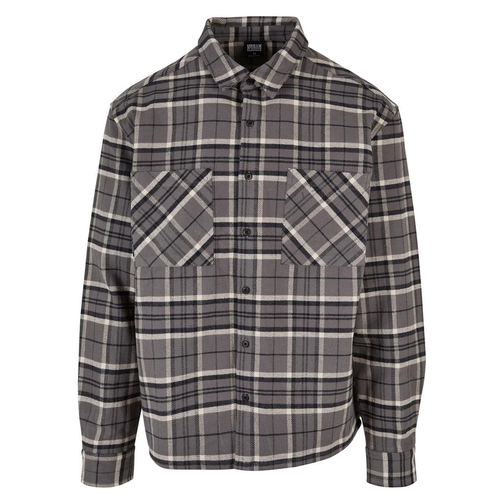 Urban Classics Mens Kane Checked Boxy Shirt