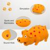 Dog Toys Polka Dot Latex Dog Chew Toys with Oinks Sound Sounding Pigs Dog Toys Durable Self Playing 8 inch (Approx. 20.3 cm)Dog Squeeze Toys, Orange)