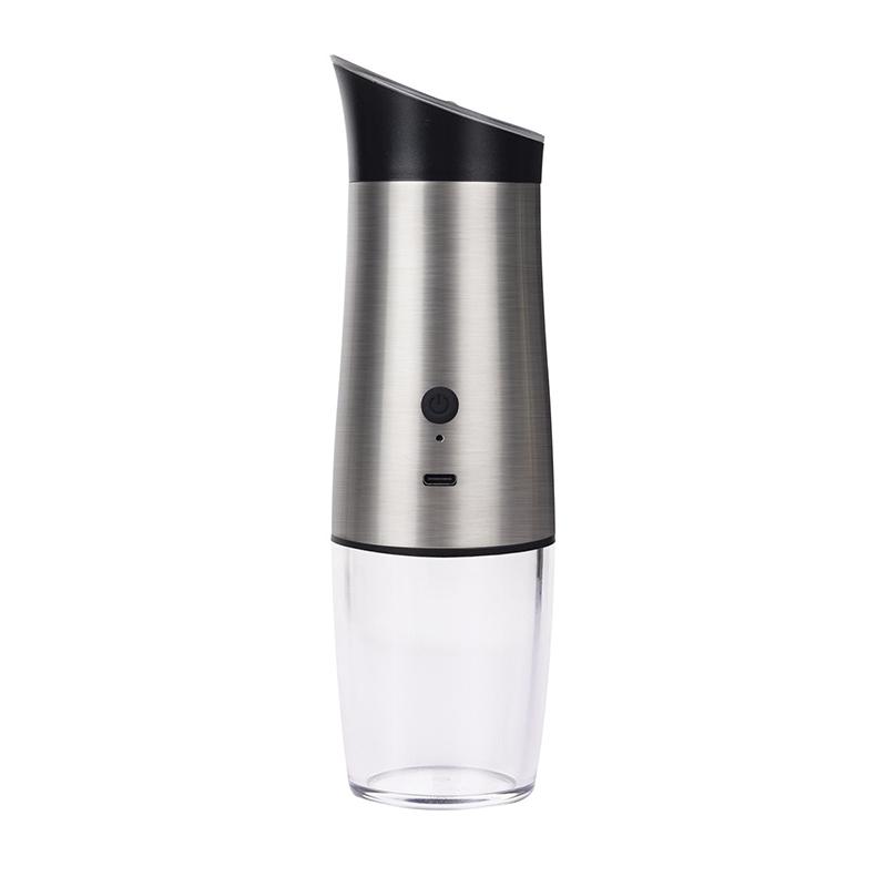 USB Charging Salt and Pepper Grinder Gravity Operation Spice Seasoning Mill Shaker Adjustable Coarseness Pepper Mill