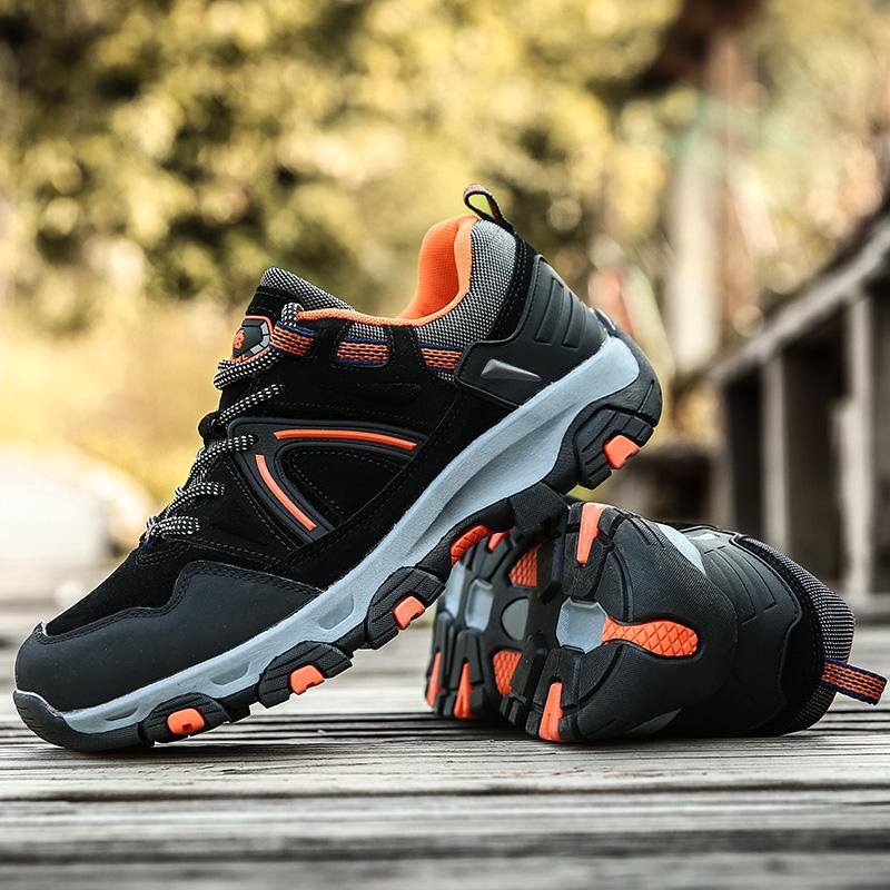 Męskie buty trekkingowe Zielone Męskie Casualowe Outdoorowe Buty Sportowe Antypoślizgowe Duży Rozmiar