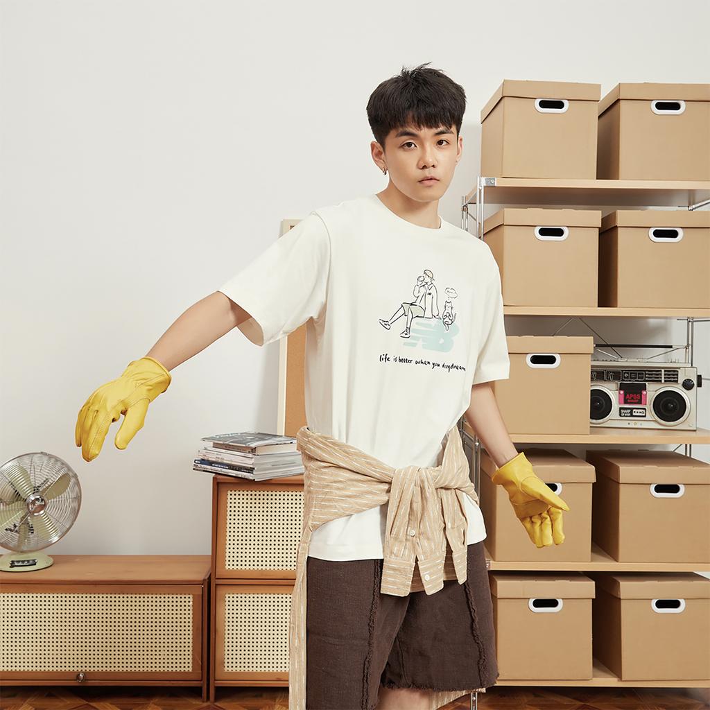 New Balance X PK LIANMINGKUANXILIE T Shirt Unisex White 5ED26011-IV