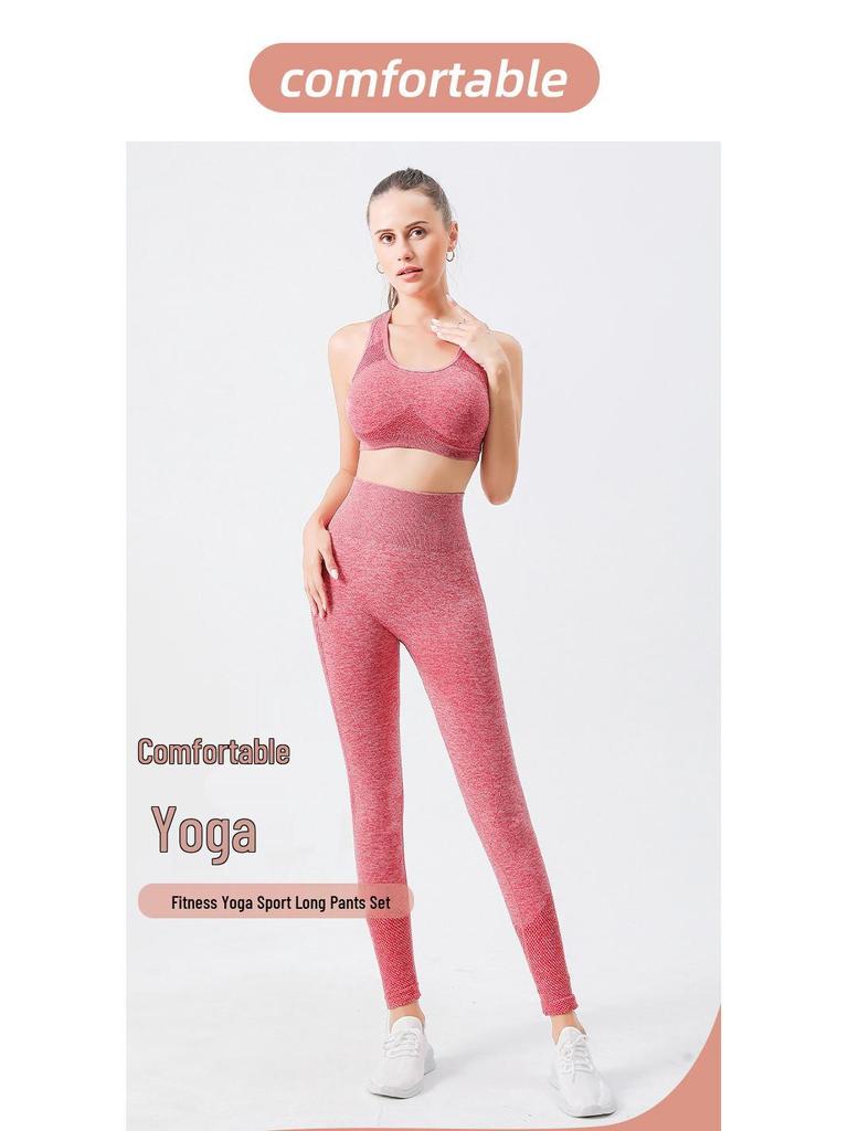 Seamless Chrysanthemum Smiley High-Waisted Yoga Pants - Women's Slimming Base Layer Nine-Point Autumn Fitness Apparel