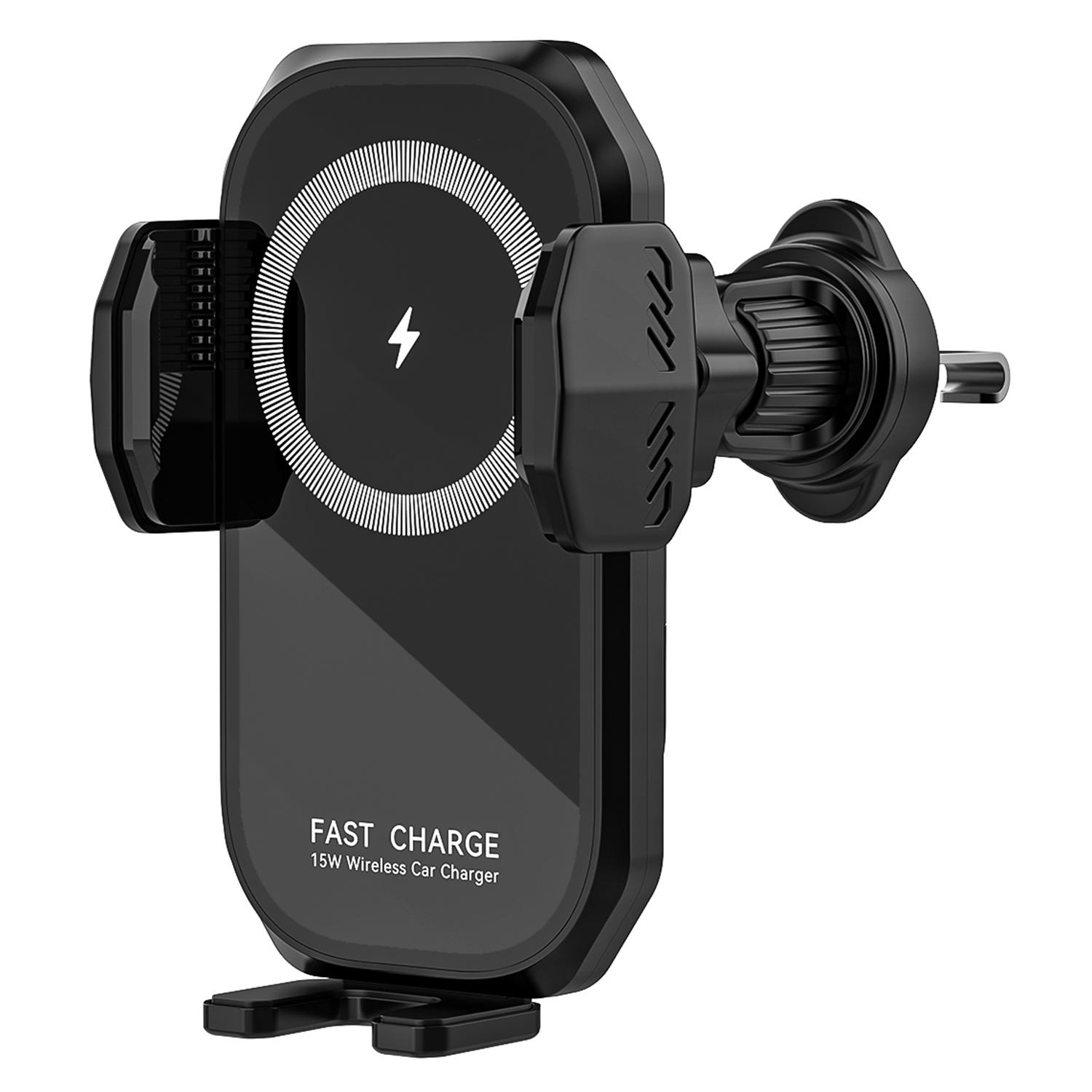 

X20 15W Car Wireless Charger 360-Degree Rotation Air Vent Mount Phone Charging Bracket Type A
