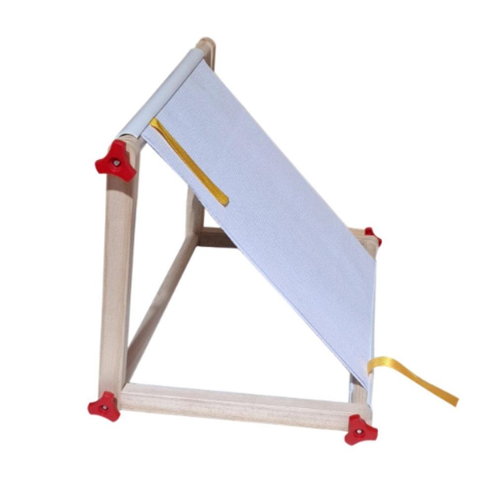 Wooden Cross Stitch Frame Stand Easy to Use DIY Crafting Support Multi-function Embroidery Artifact