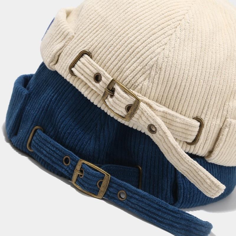 Landlord Hat Men Women Vintage Corduroy Cap With Adjustable Fit For Streetwear Style