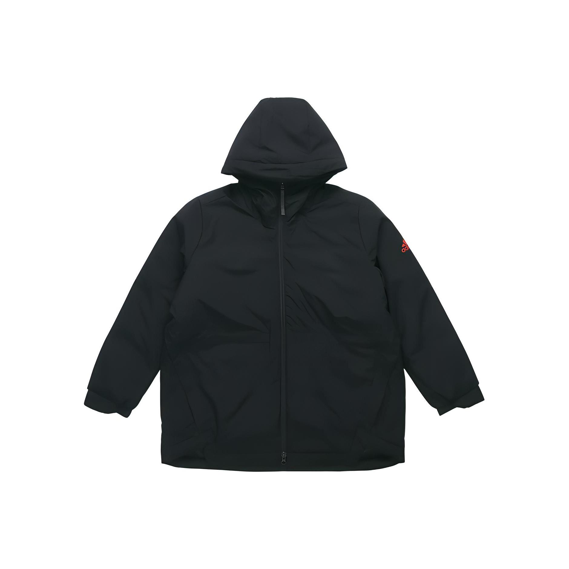 

Adidas Urban FC CNY New Year Series Mid-Length Cotton Padded Jacket Unisex Winter Outdoor Windproof Hooded Coat Black FT9412 L