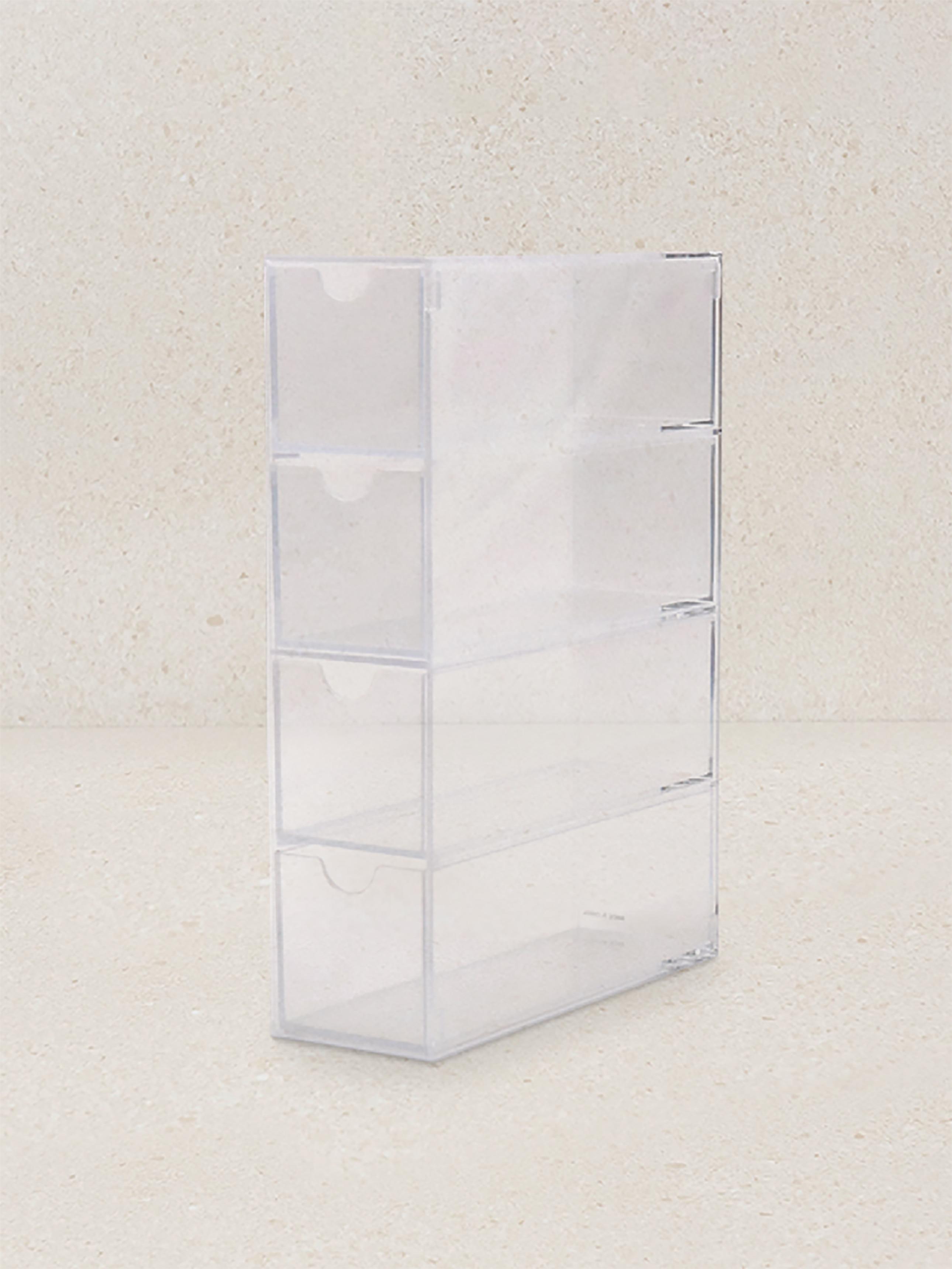 4-Tier Multi-Purpose Drawer Organizer Case 1ea