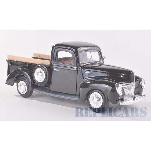 Miniatures montées - MOTORMAX - Ford pickup 1940 - 1/24 - Noir - Véhicule utilitaire